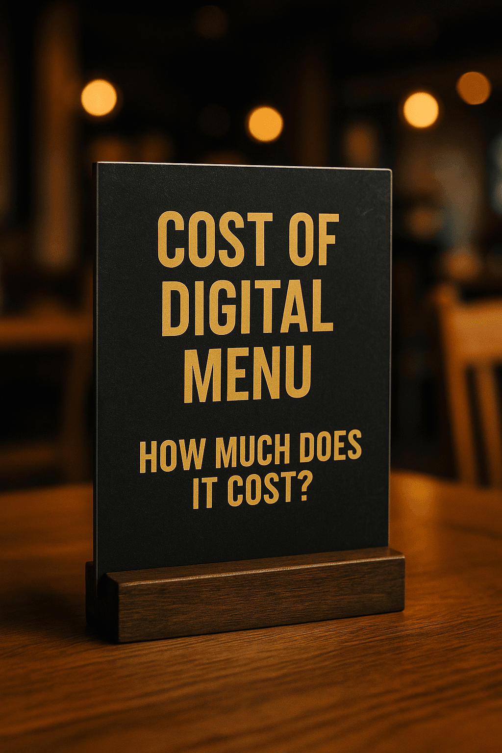 هزینه ساخت منوی دیجیتال چقدر است؟
