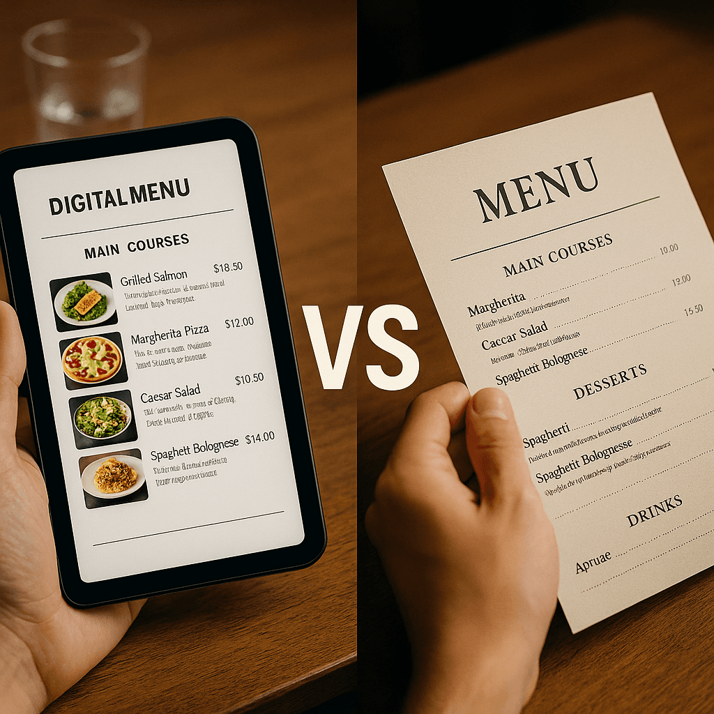 منوی دیجیتال یا منوی کاغذی؛ کدام برای رستوران بهتر است؟