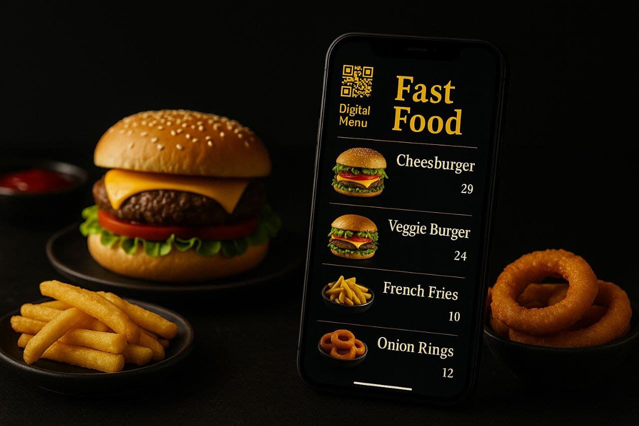 منوی فست‌فود