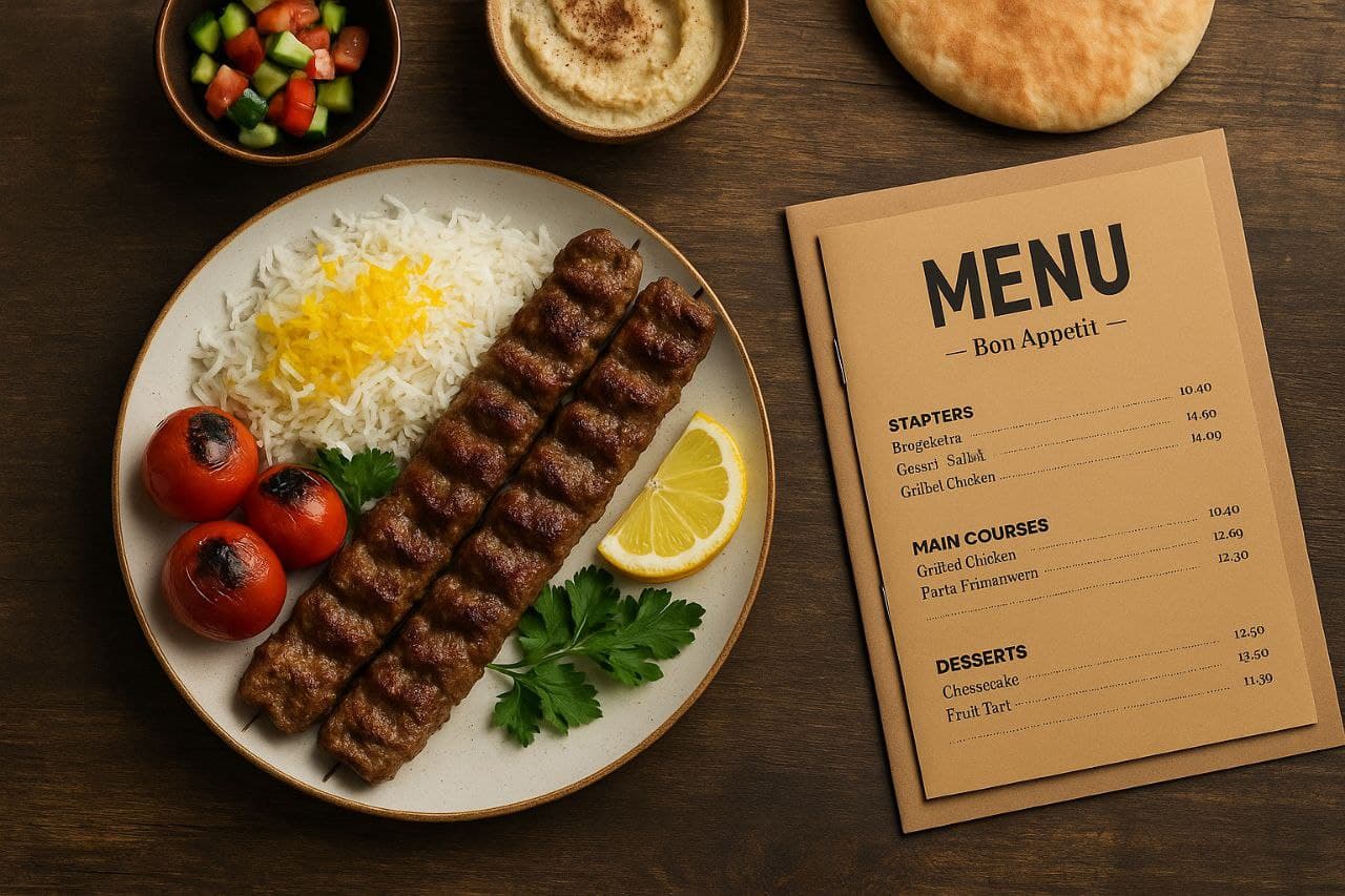 منوی رستوران